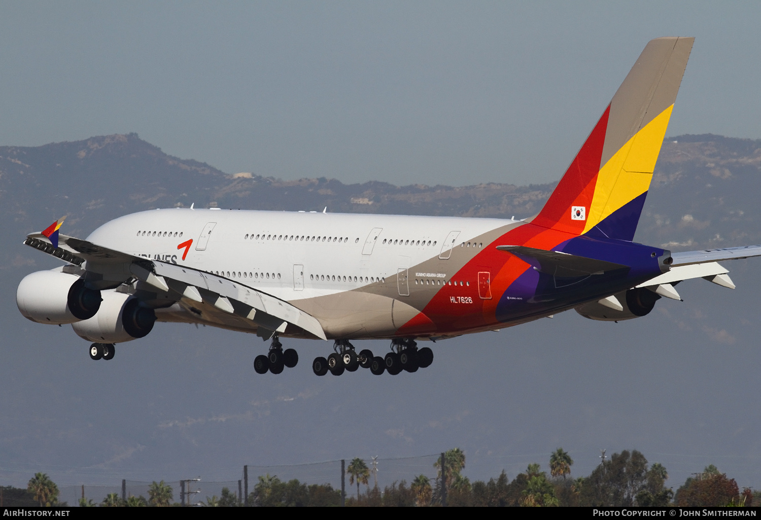 Aircraft Photo of HL7626 | Airbus A380-841 | Asiana Airlines | AirHistory.net #245657