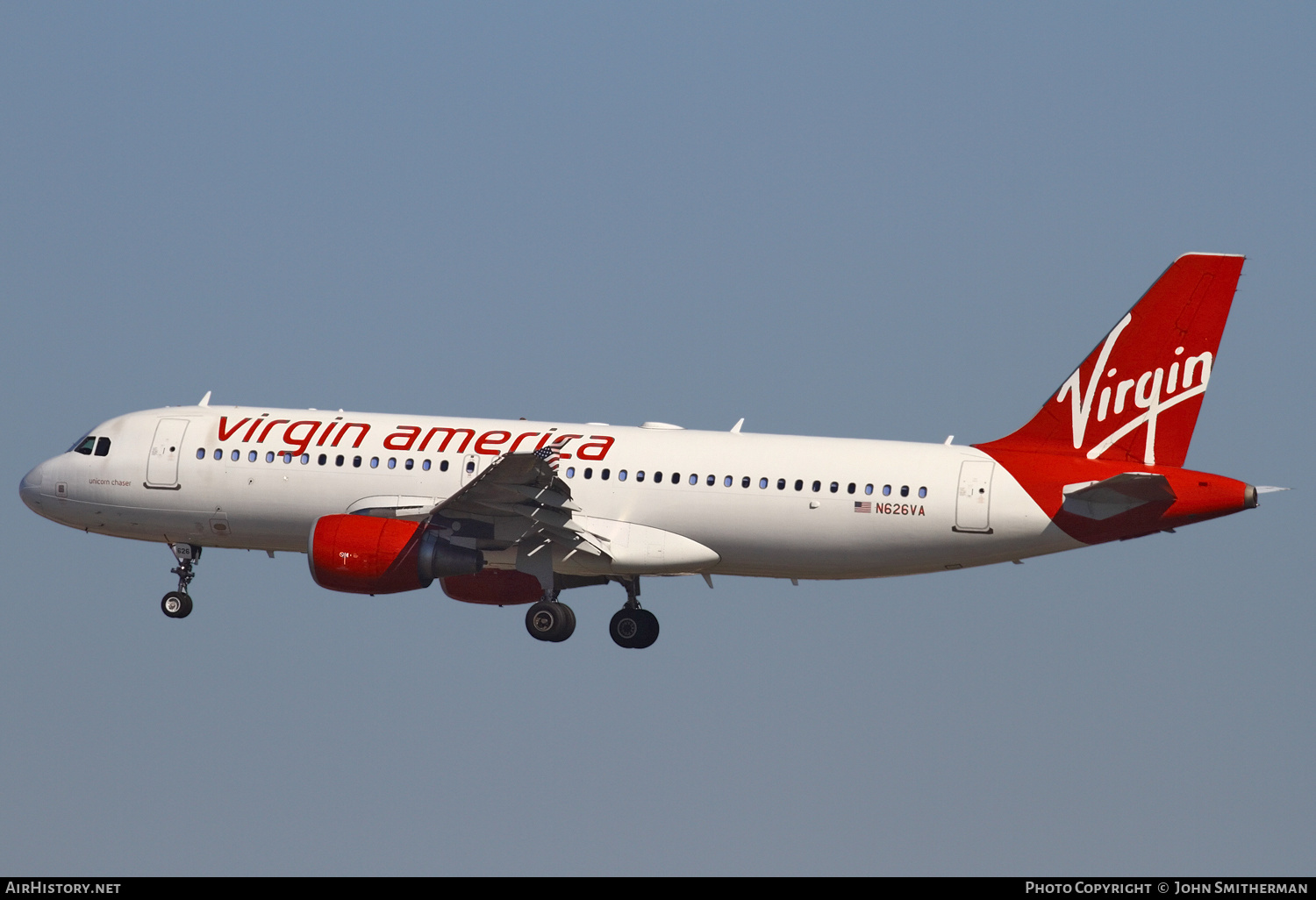 Aircraft Photo of N626VA | Airbus A320-214 | Virgin America | AirHistory.net #245665