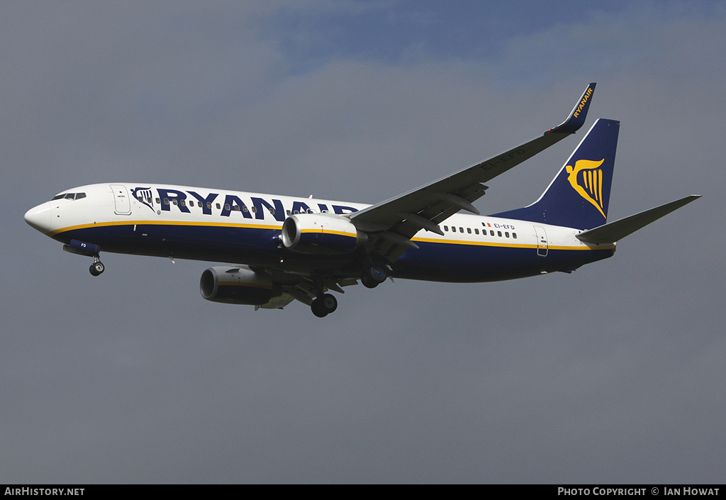 Aircraft Photo of EI-EFD | Boeing 737-8AS | Ryanair | AirHistory.net #245670