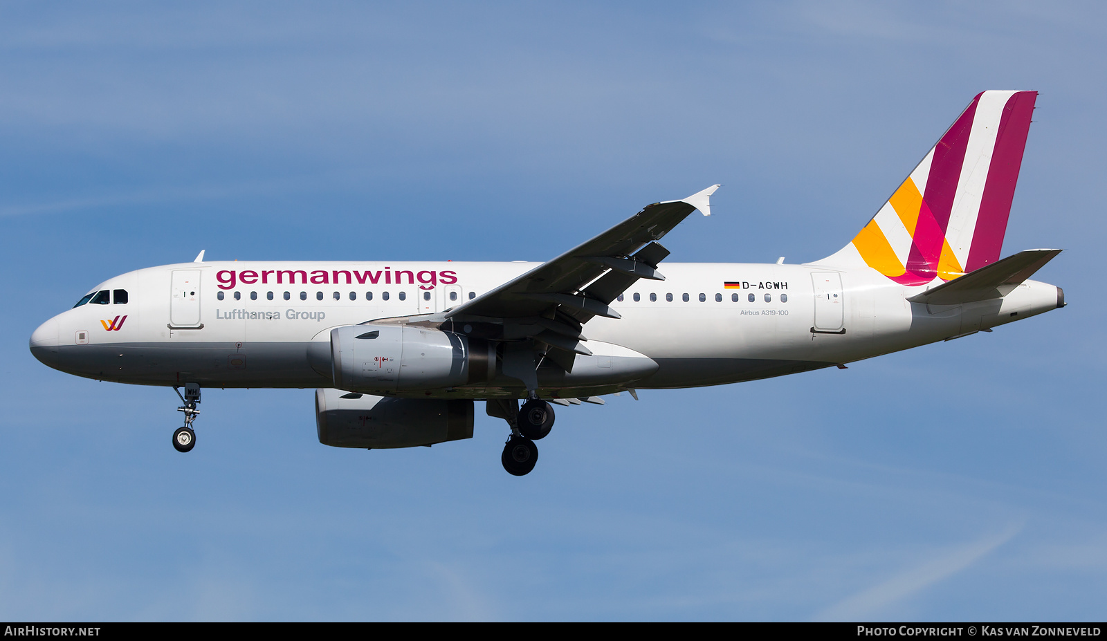 Aircraft Photo of D-AGWH | Airbus A319-132 | Germanwings | AirHistory.net #245700