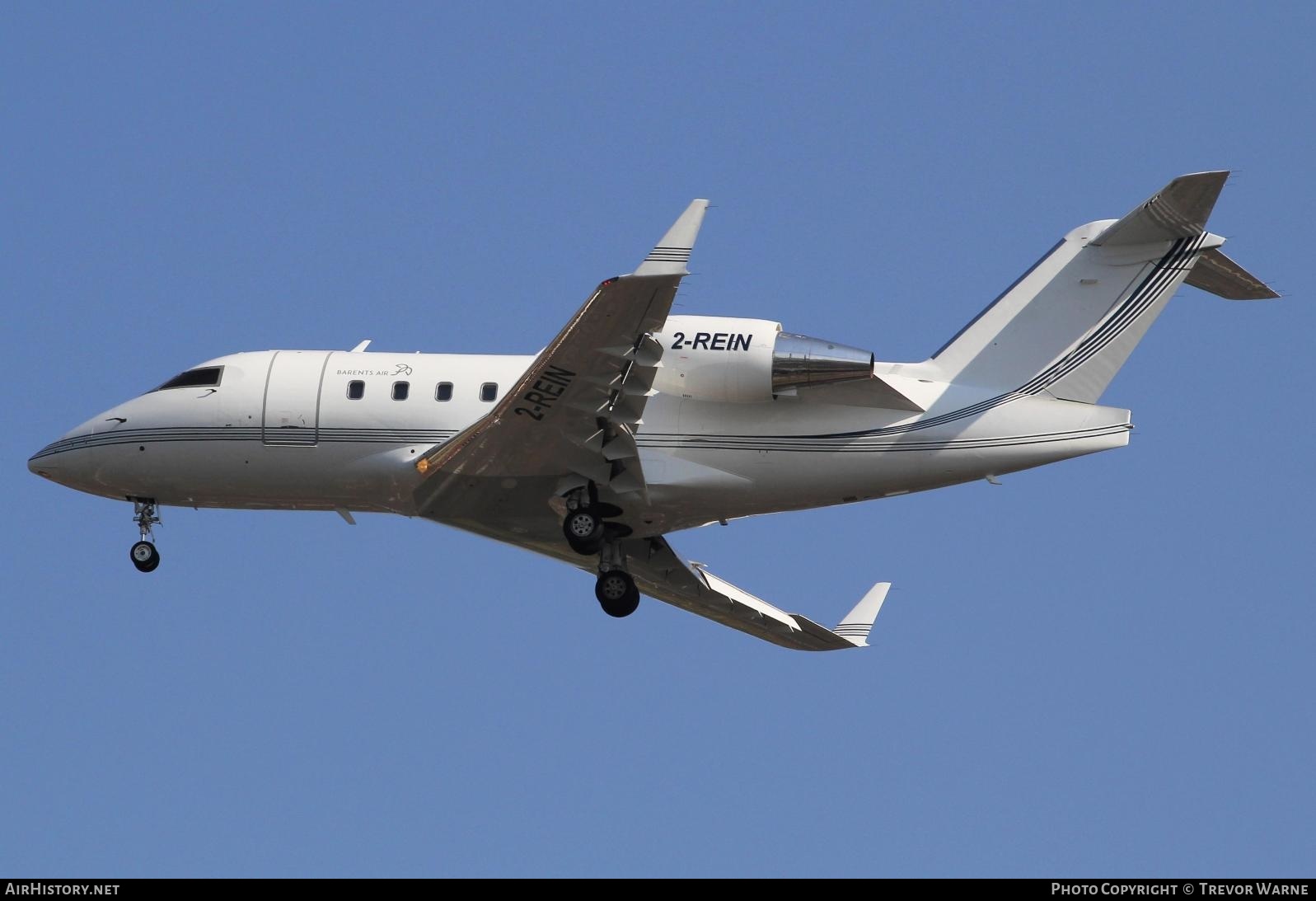 Aircraft Photo of 2-REIN | Bombardier Challenger 604 (CL-600-2B16) | Barents Air | AirHistory.net #245724