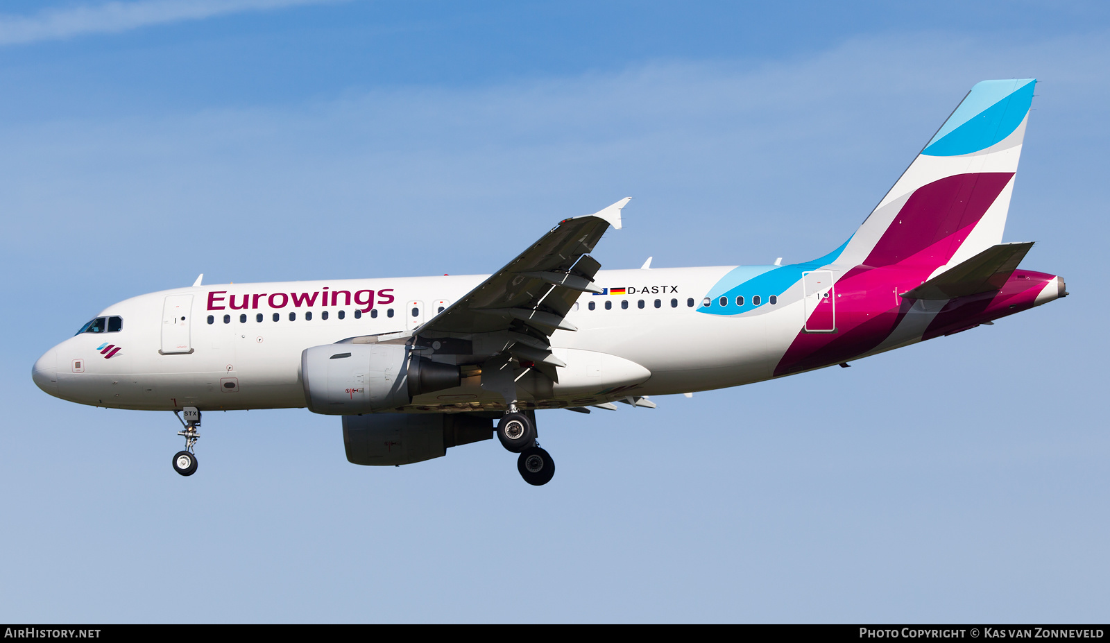 Aircraft Photo of D-ASTX | Airbus A319-112 | Eurowings | AirHistory.net #245732