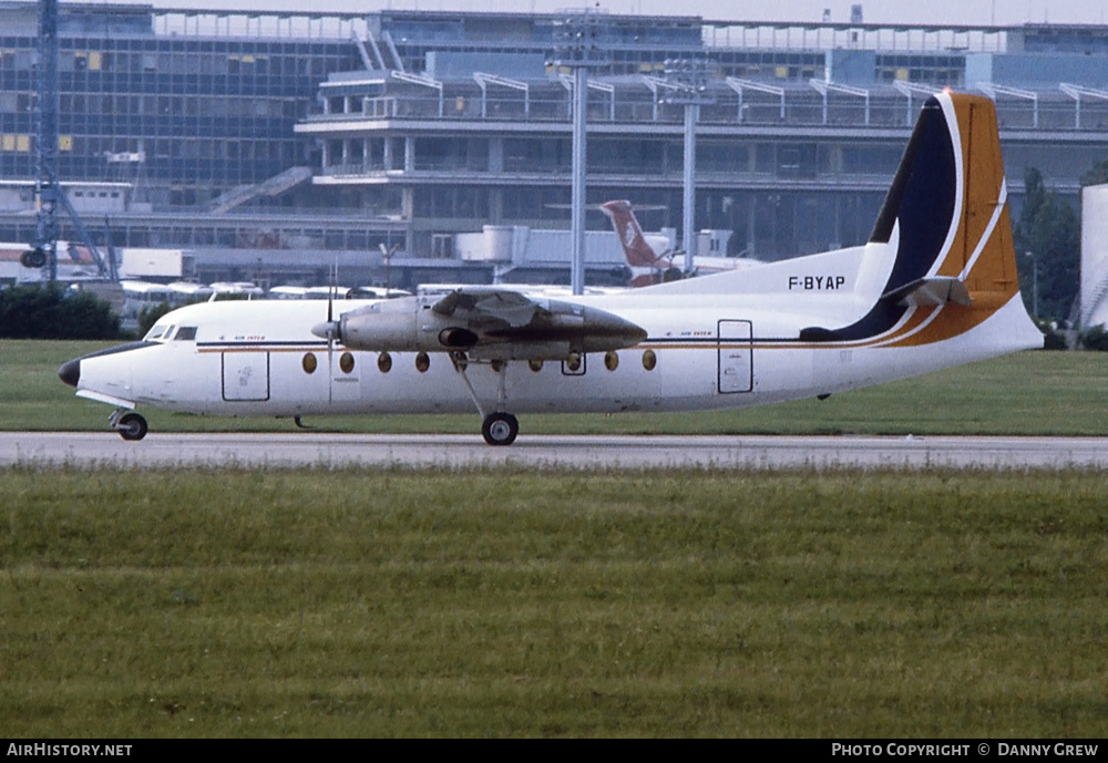 Aircraft Photo of F-BYAP | Fokker F27-100 Friendship | Air Inter | AirHistory.net #245768
