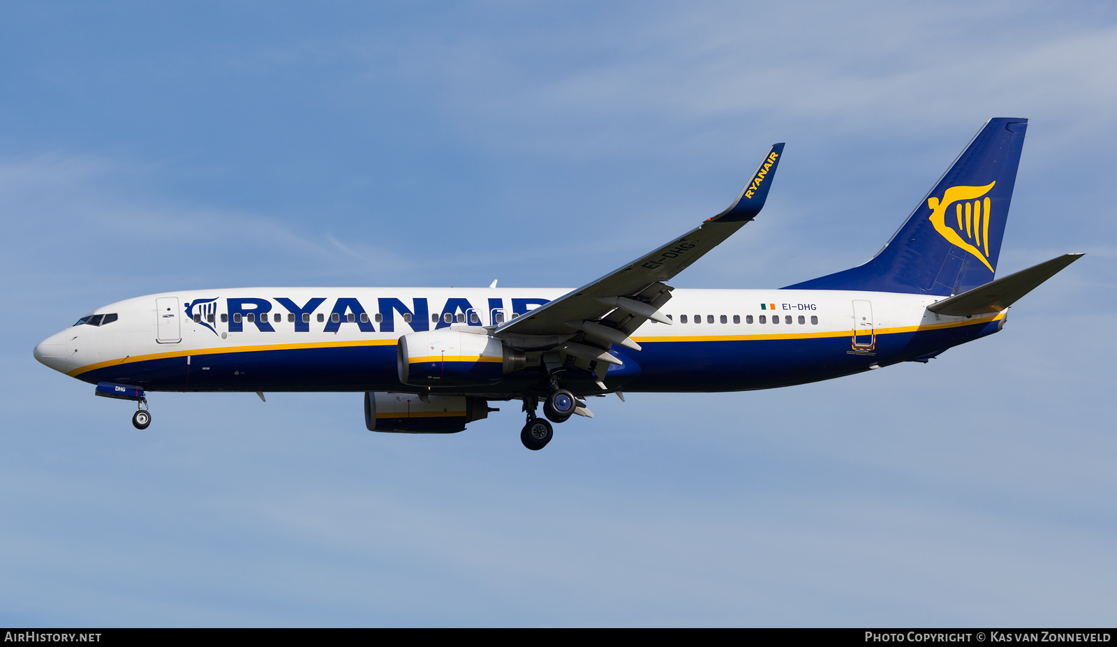 Aircraft Photo of EI-DWG | Boeing 737-8AS | Ryanair | AirHistory.net #245769