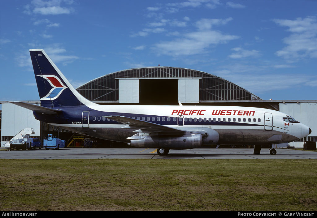 Aircraft Photo of C-FPWM | Boeing 737-214 | Pacific Western Airlines | AirHistory.net #245792