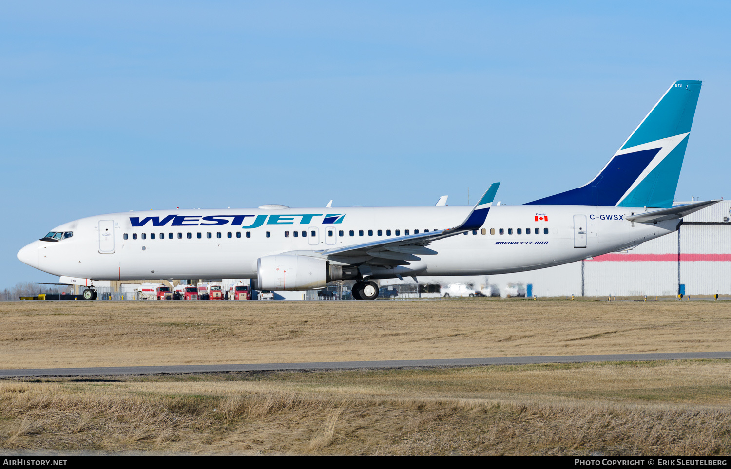 Aircraft Photo of C-GWSX | Boeing 737-8CT | WestJet | AirHistory.net #245815
