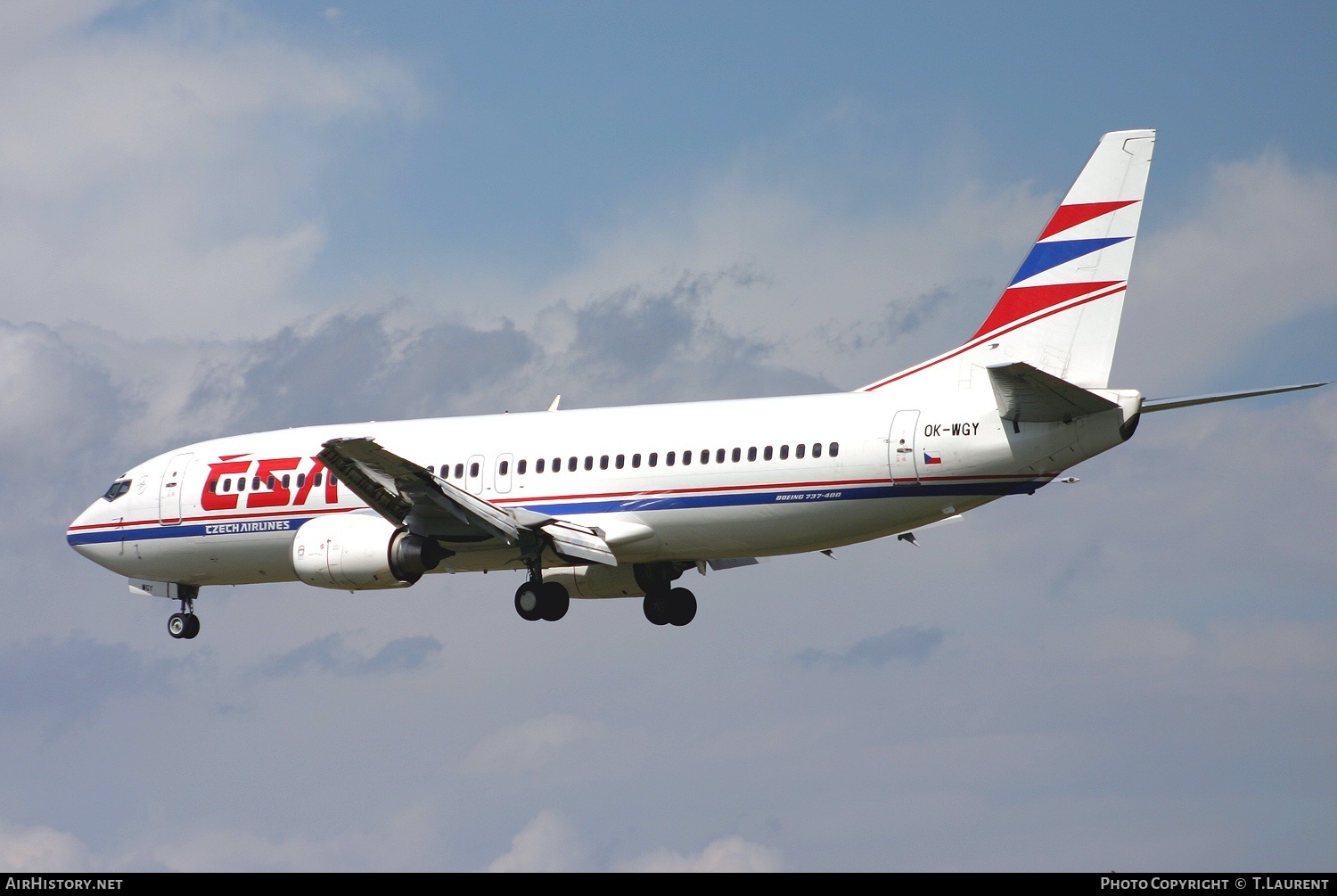 Aircraft Photo of OK-WGY | Boeing 737-436 | ČSA - Czech Airlines | AirHistory.net #245819