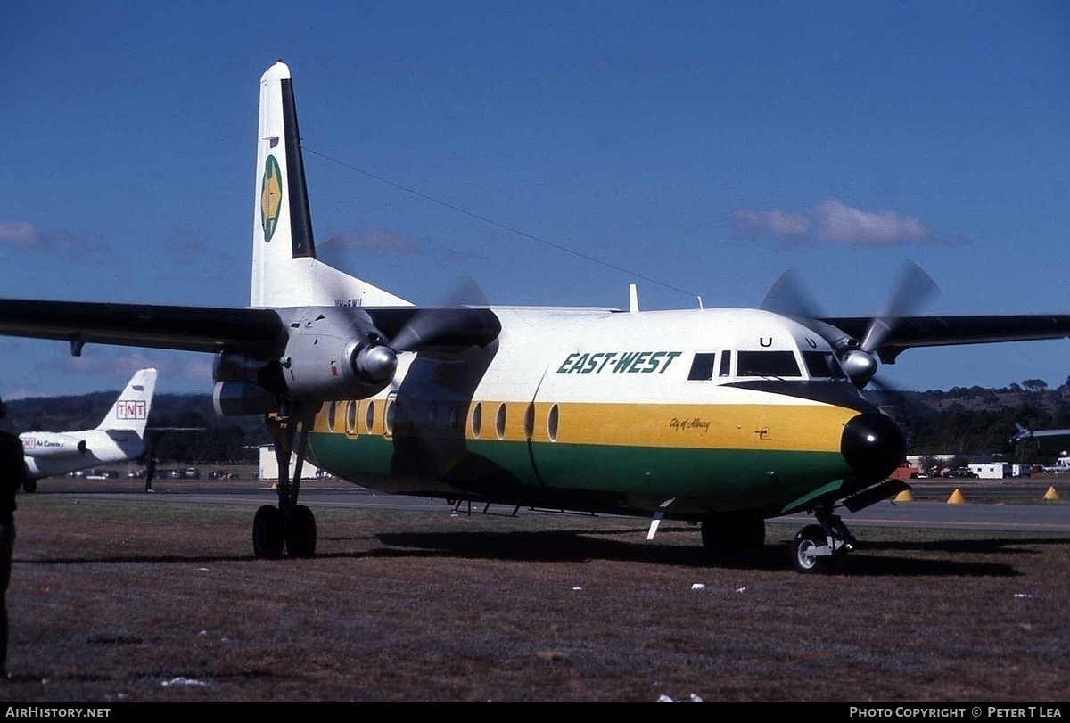 Aircraft Photo of VH-EWU | Fokker F27-500 Friendship | East-West Airlines | AirHistory.net #245871