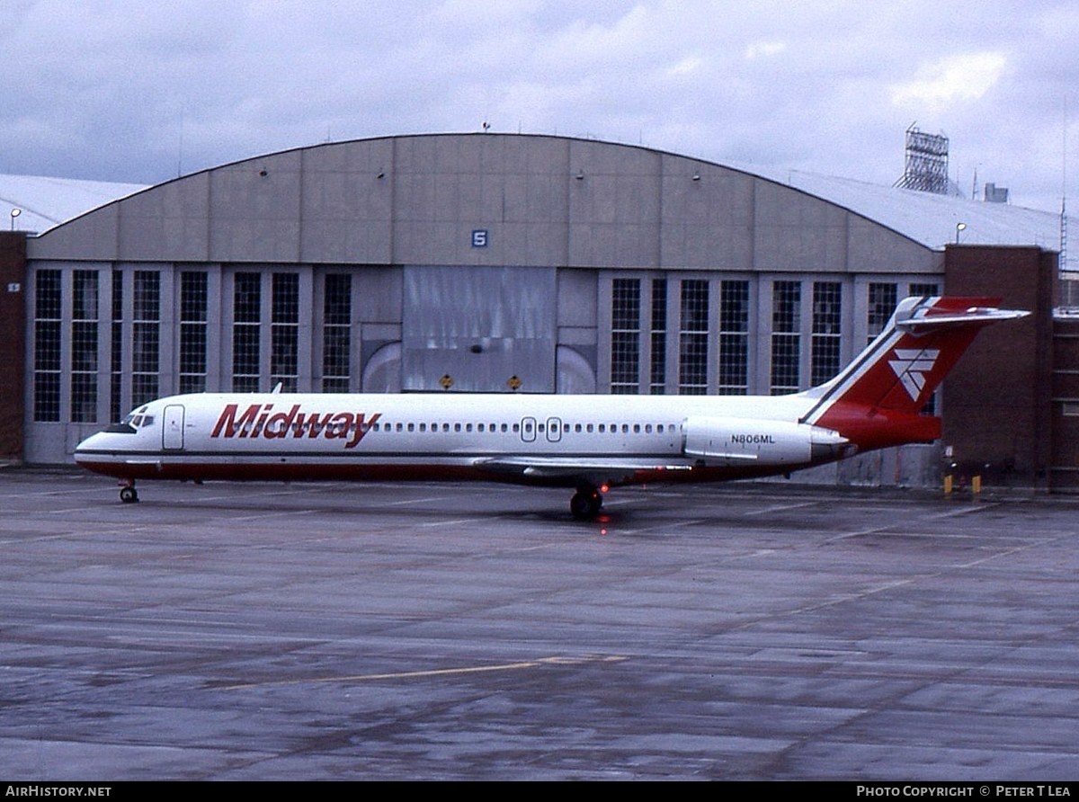 Aircraft Photo of N806ML | McDonnell Douglas MD-87 (DC-9-87) | Midway Airlines | AirHistory.net #245872