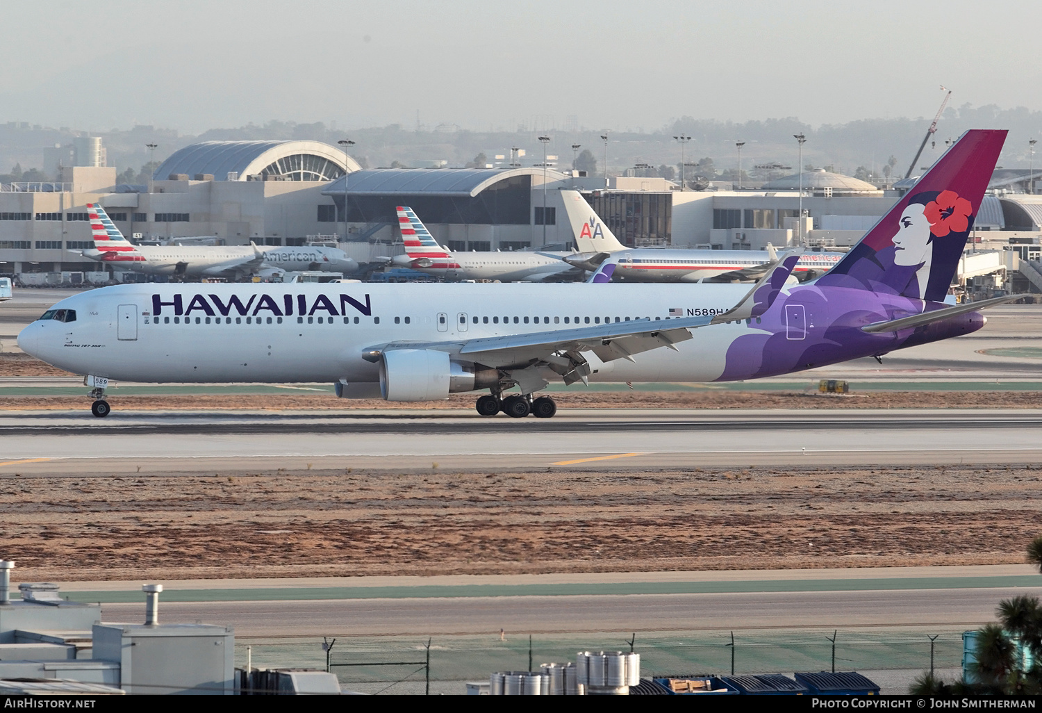 Aircraft Photo of N589HA | Boeing 767-33A/ER | Hawaiian Airlines | AirHistory.net #245885