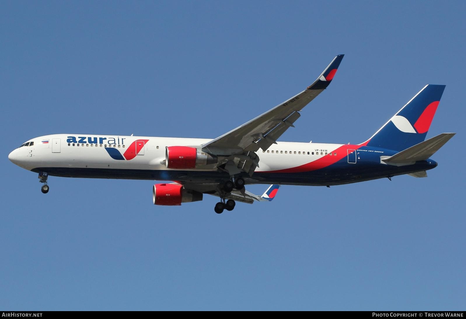 Aircraft Photo of VP-BXW | Boeing 767-3Q8/ER | Azur Air | AirHistory.net #245933