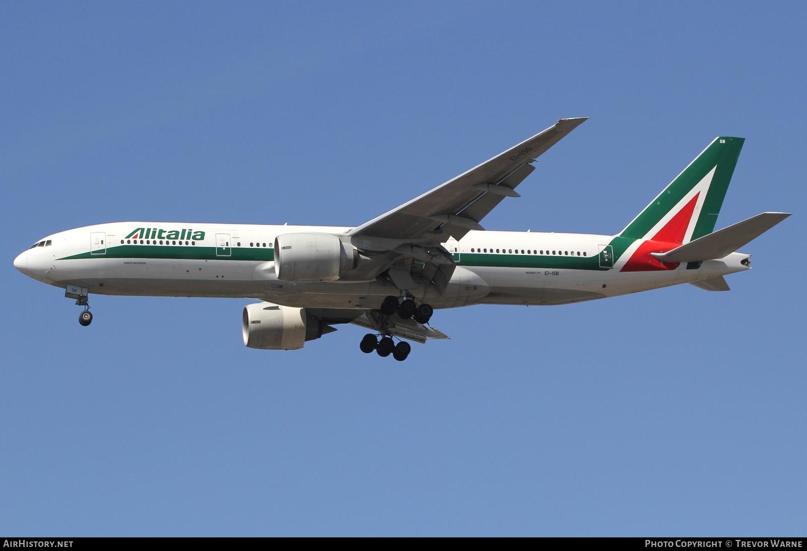 Aircraft Photo of EI-ISB | Boeing 777-243/ER | Alitalia | AirHistory.net #245963