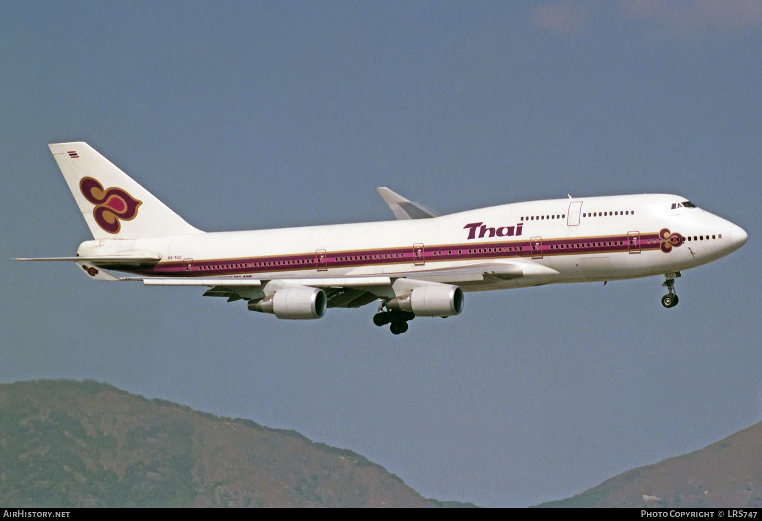 Aircraft Photo of HS-TGO | Boeing 747-4D7 | Thai Airways International | AirHistory.net #245995