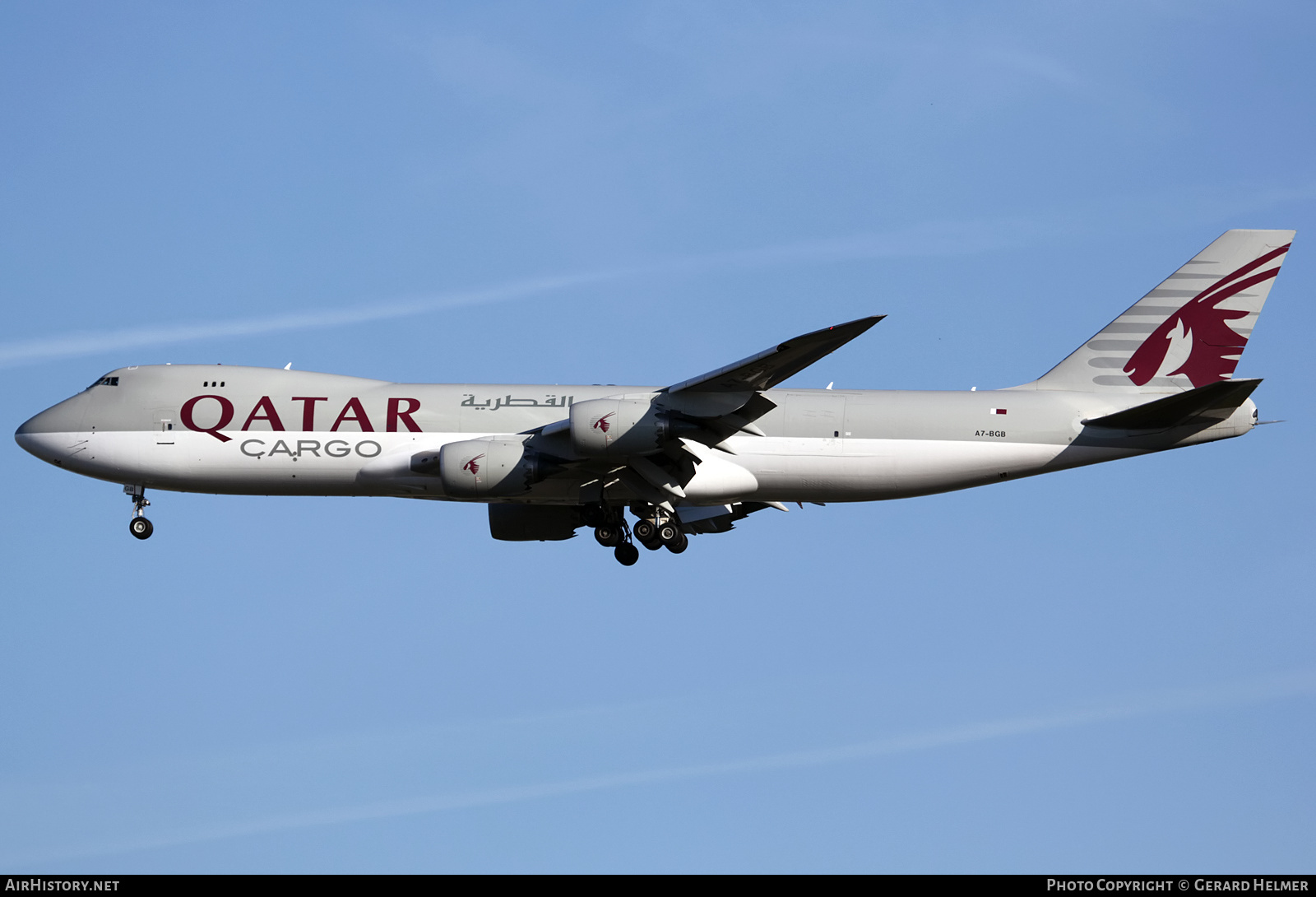 Aircraft Photo of A7-BGB | Boeing 747-8F | Qatar Airways Cargo | AirHistory.net #246123