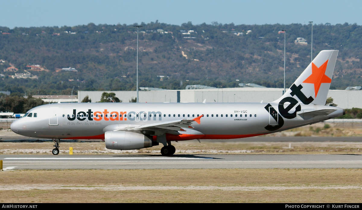 Aircraft Photo of VH-VQC | Airbus A320-232 | Jetstar Airways | AirHistory.net #246149