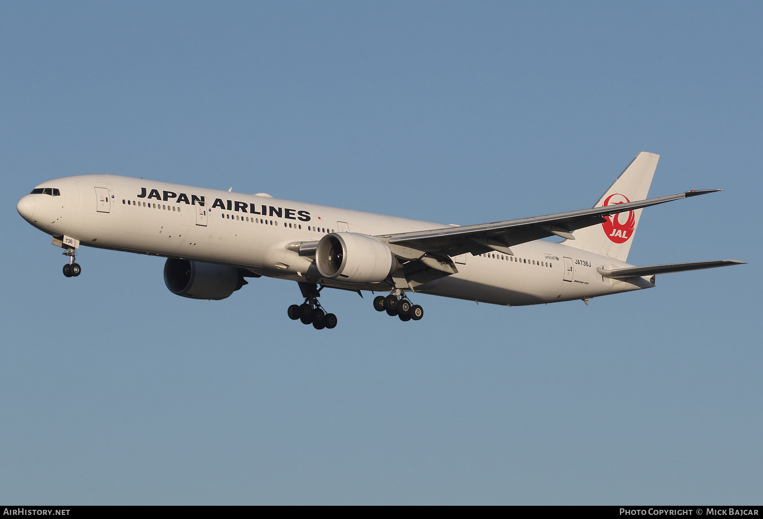 Aircraft Photo of JA736J | Boeing 777-346/ER | Japan Airlines - JAL | AirHistory.net #246271