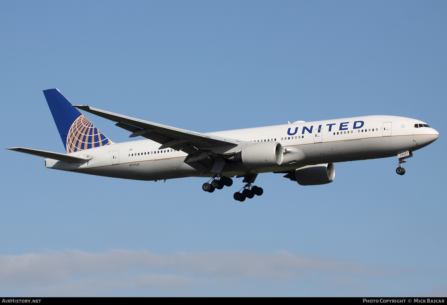 Aircraft Photo of N777UA | Boeing 777-222 | United Airlines | AirHistory.net #246277