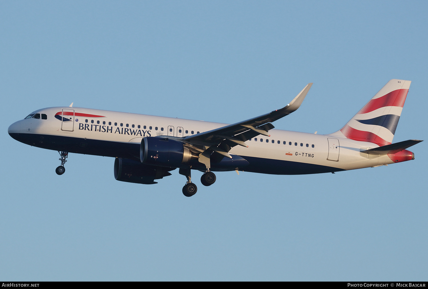 Aircraft Photo of G-TTNG | Airbus A320-251N | British Airways | AirHistory.net #246285