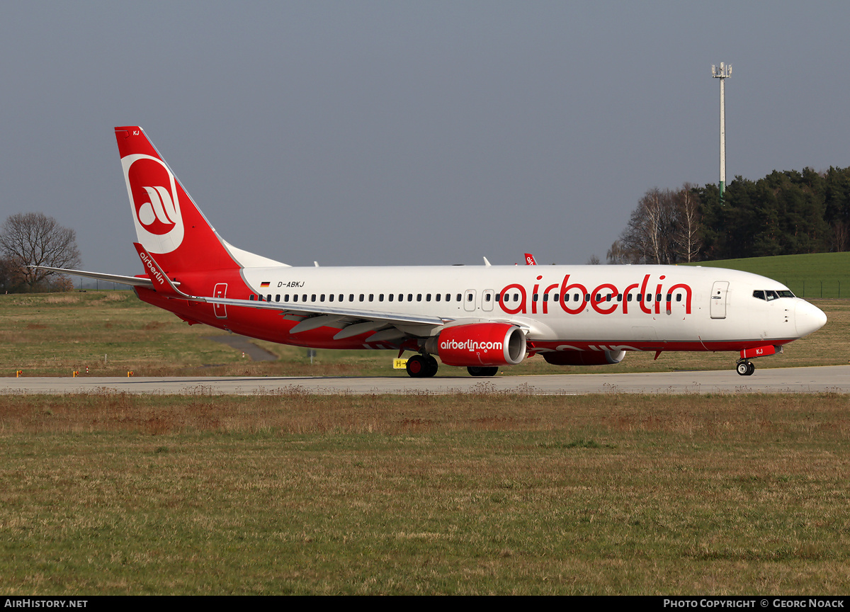 Aircraft Photo of D-ABKJ | Boeing 737-86J | Air Berlin | AirHistory.net #246295