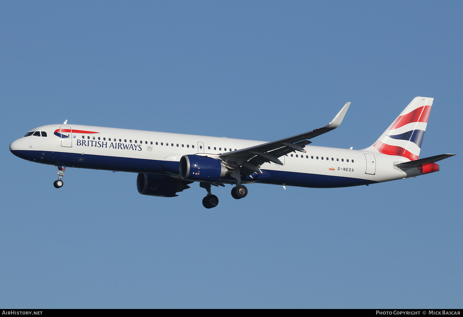 Aircraft Photo of G-NEOX | Airbus A321-251NX | British Airways | AirHistory.net #246300