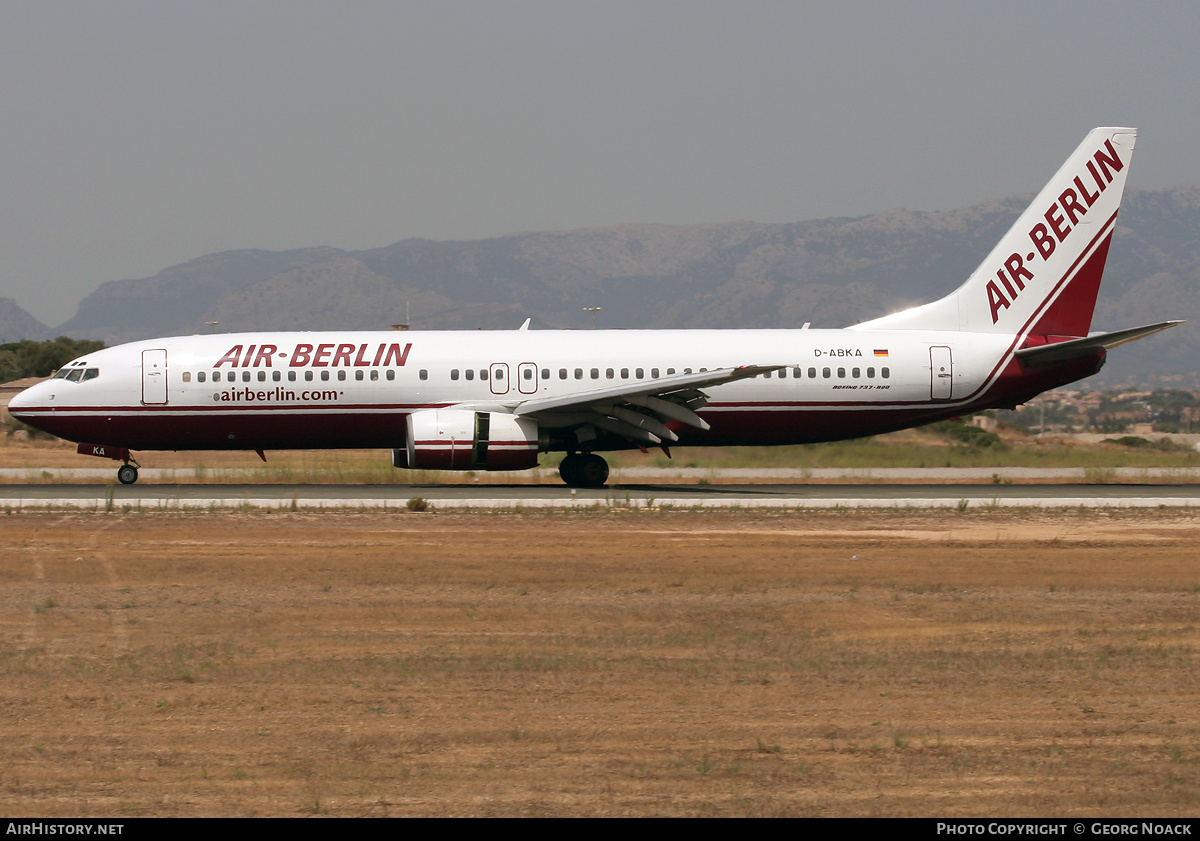 Aircraft Photo of D-ABKA | Boeing 737-82R | Air Berlin | AirHistory.net #246381