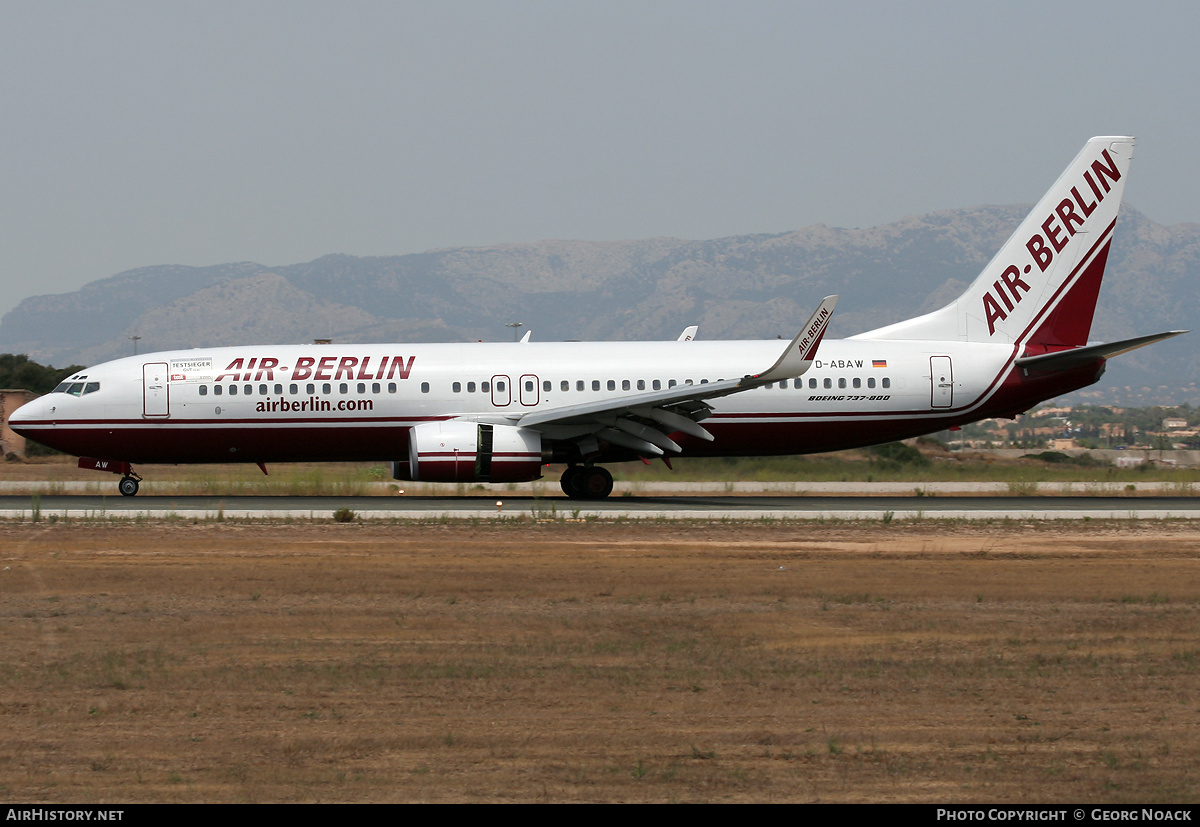 Aircraft Photo of D-ABAW | Boeing 737-86J | Air Berlin | AirHistory.net #246383