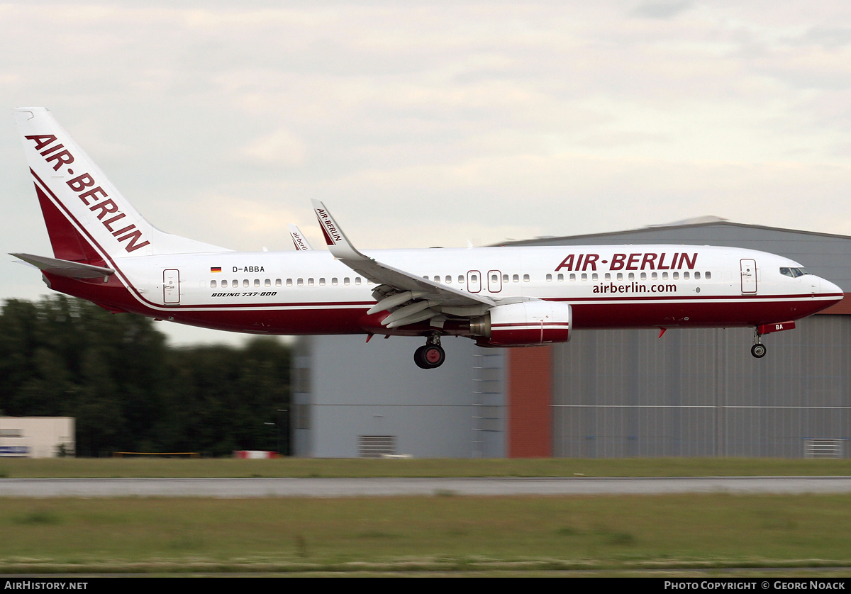 Aircraft Photo of D-ABBA | Boeing 737-86J | Air Berlin | AirHistory.net #246386