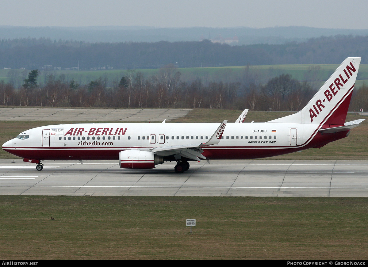 Aircraft Photo of D-ABBB | Boeing 737-86J | Air Berlin | AirHistory.net #246395