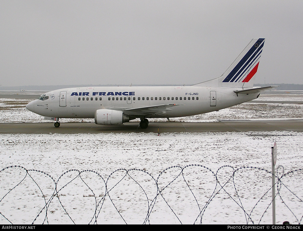Aircraft Photo of F-GJND | Boeing 737-528 | Air France | AirHistory.net #246397