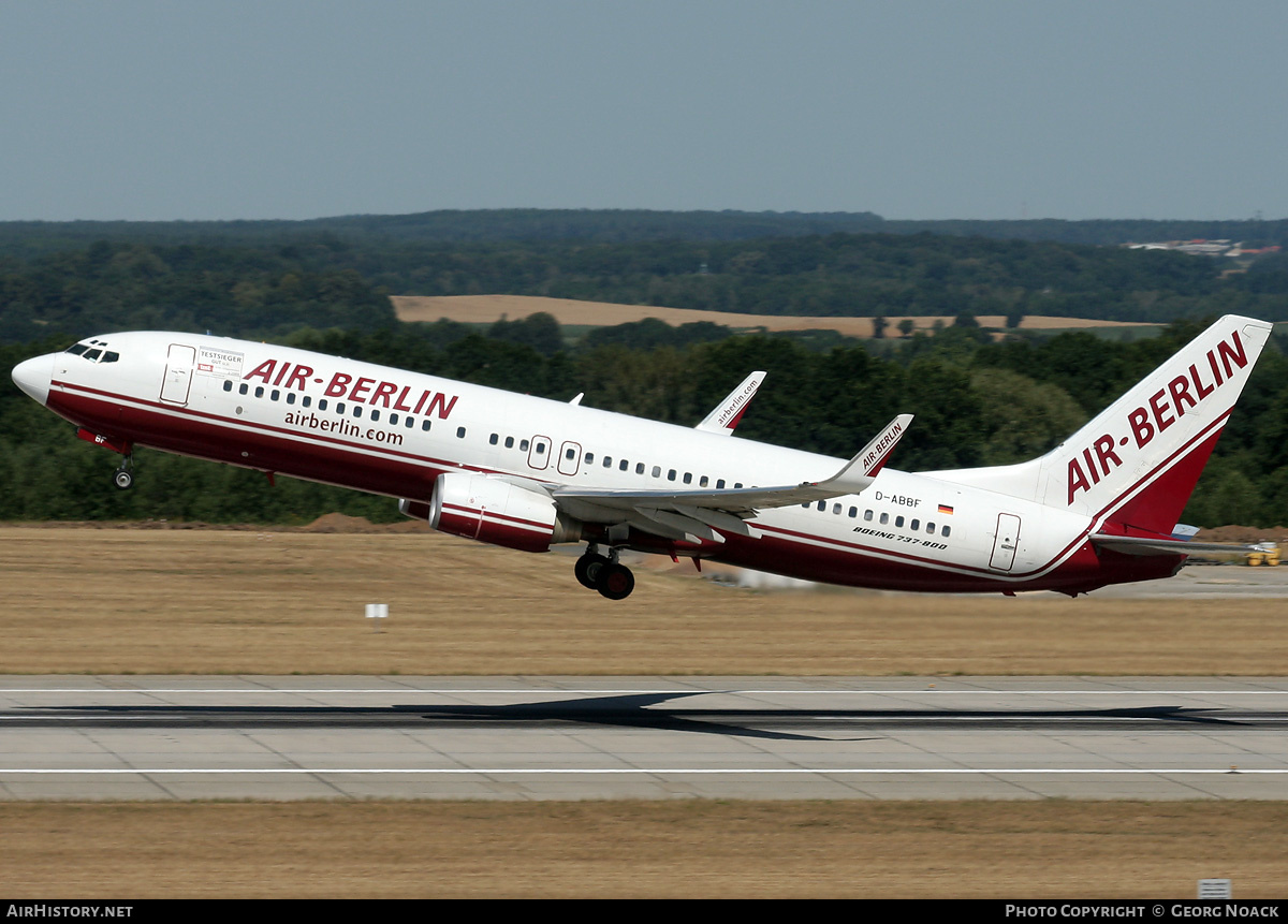 Aircraft Photo of D-ABBF | Boeing 737-86J | Air Berlin | AirHistory.net #246407