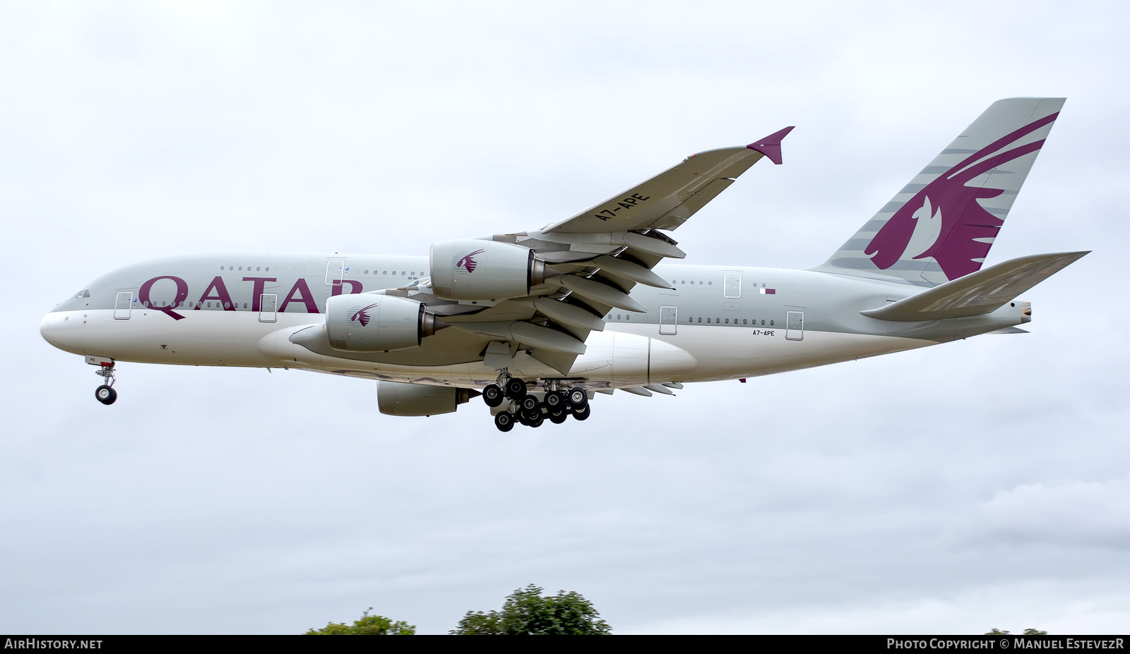 Aircraft Photo of A7-APE | Airbus A380-861 | Qatar Airways | AirHistory.net #246448