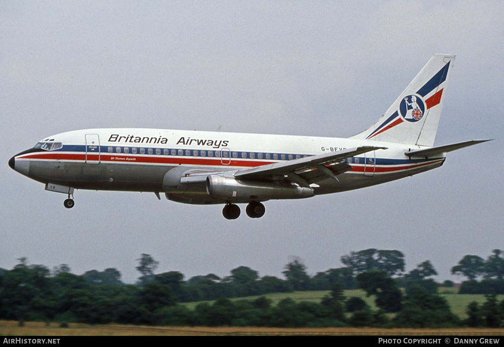Aircraft Photo of G-BFVB | Boeing 737-204/Adv | Britannia Airways | AirHistory.net #246454