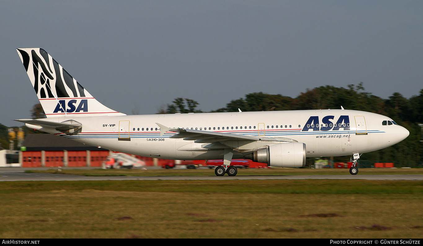 Aircraft Photo of 5Y-VIP | Airbus A310-308 | African Safari Airways - ASA | AirHistory.net #246455