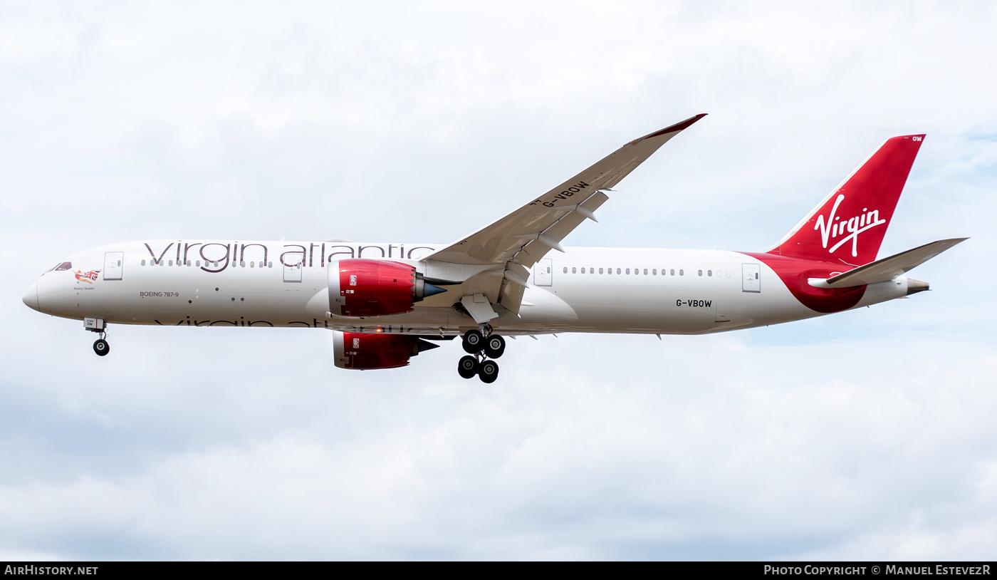 Aircraft Photo of G-VBOW | Boeing 787-9 Dreamliner | Virgin Atlantic Airways | AirHistory.net #246459