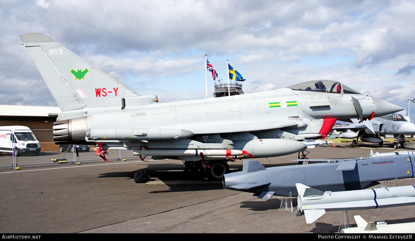 Aircraft Photo of ZJ913 | Eurofighter EF-2000 Typhoon FGR4 | UK - Air Force | AirHistory.net #246475