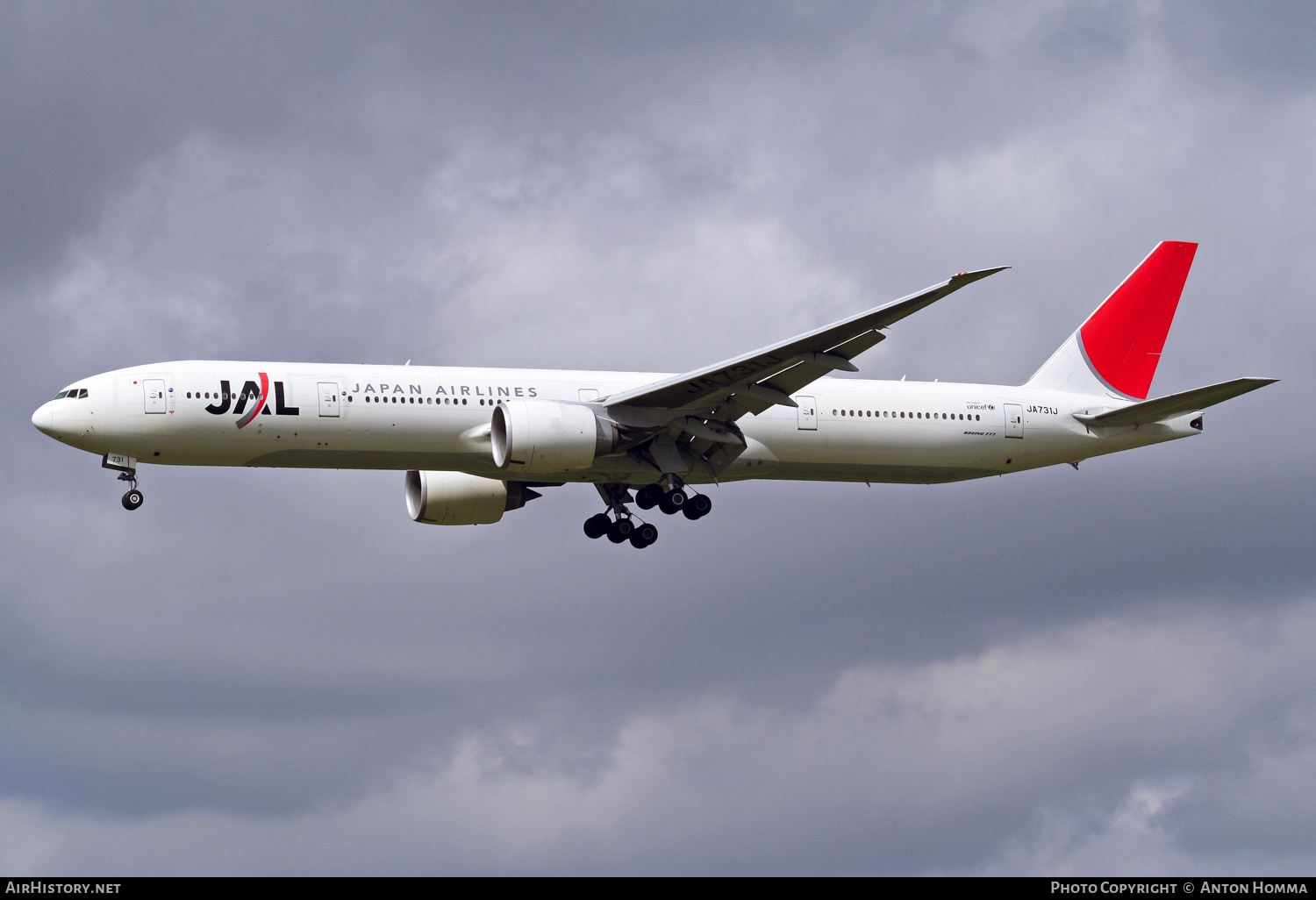 Aircraft Photo of JA731J | Boeing 777-346/ER | Japan Airlines - JAL | AirHistory.net #246512