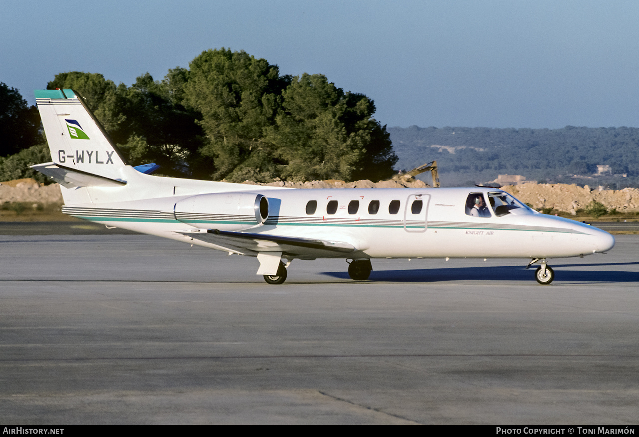 Aircraft Photo of G-WYLX | Cessna 550 Citation II | Knight Air | AirHistory.net #246532