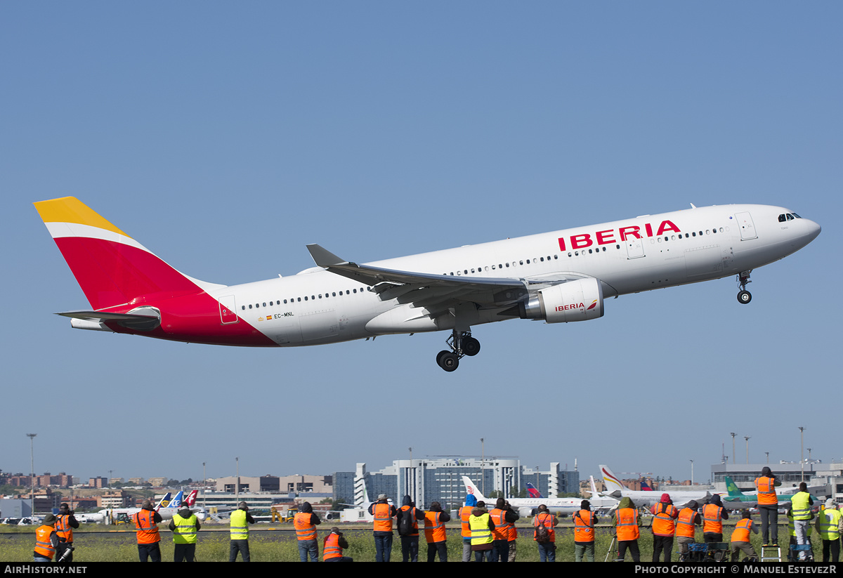 Aircraft Photo of EC-MNL | Airbus A330-202 | Iberia | AirHistory.net #246551