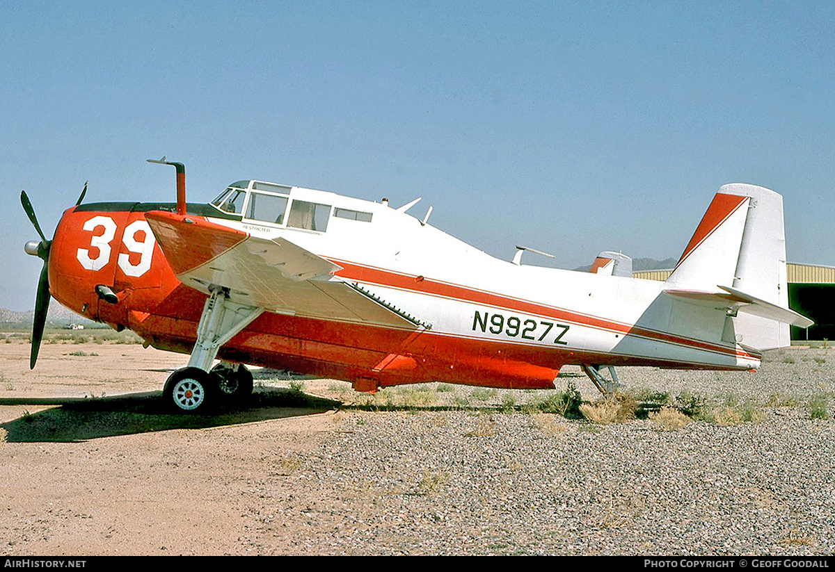 Aircraft Photo of N9927Z | Grumman TBM-3/AT Avenger | AirHistory.net #246609