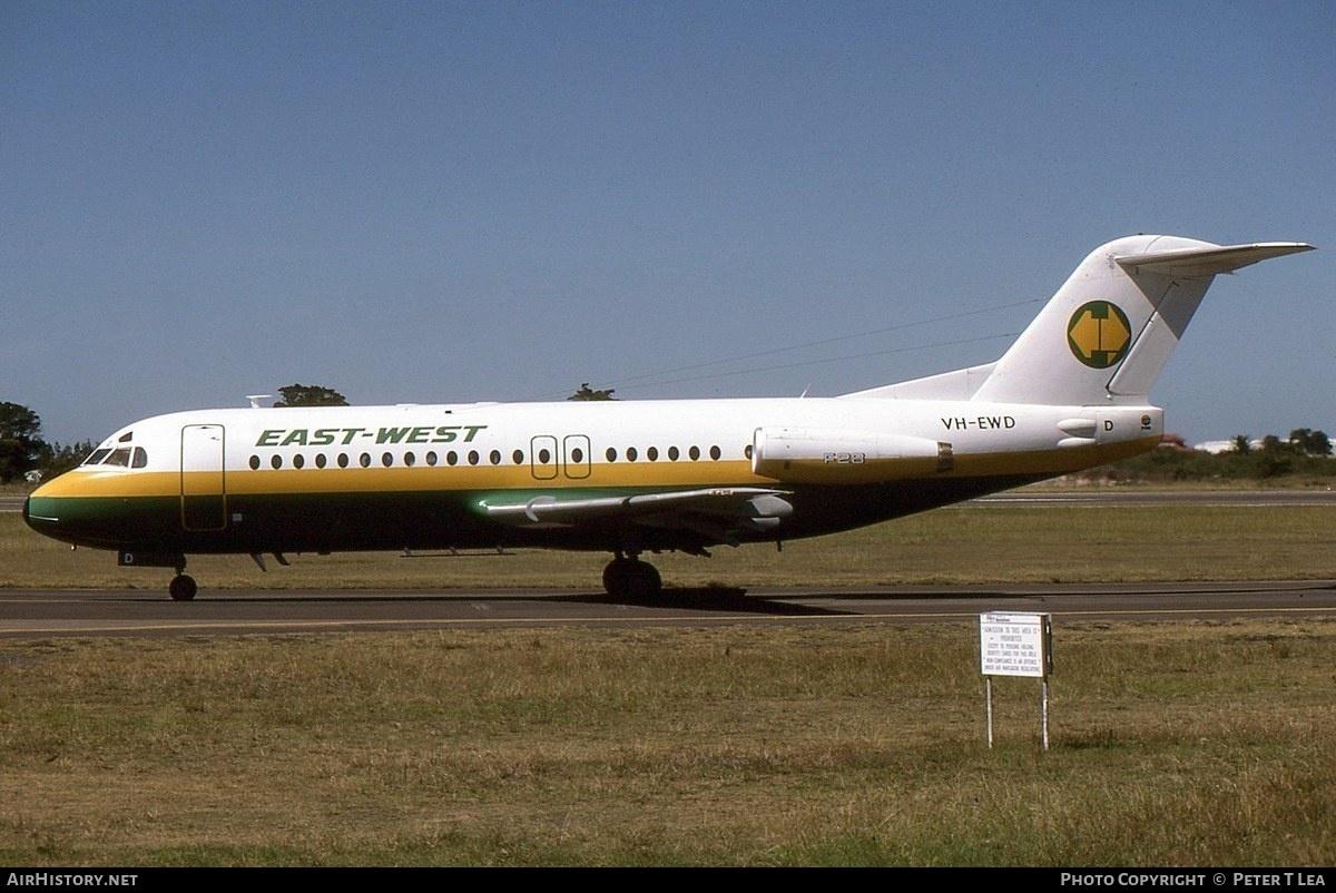 Aircraft Photo of VH-EWD | Fokker F28-4000 Fellowship | East-West Airlines | AirHistory.net #246641