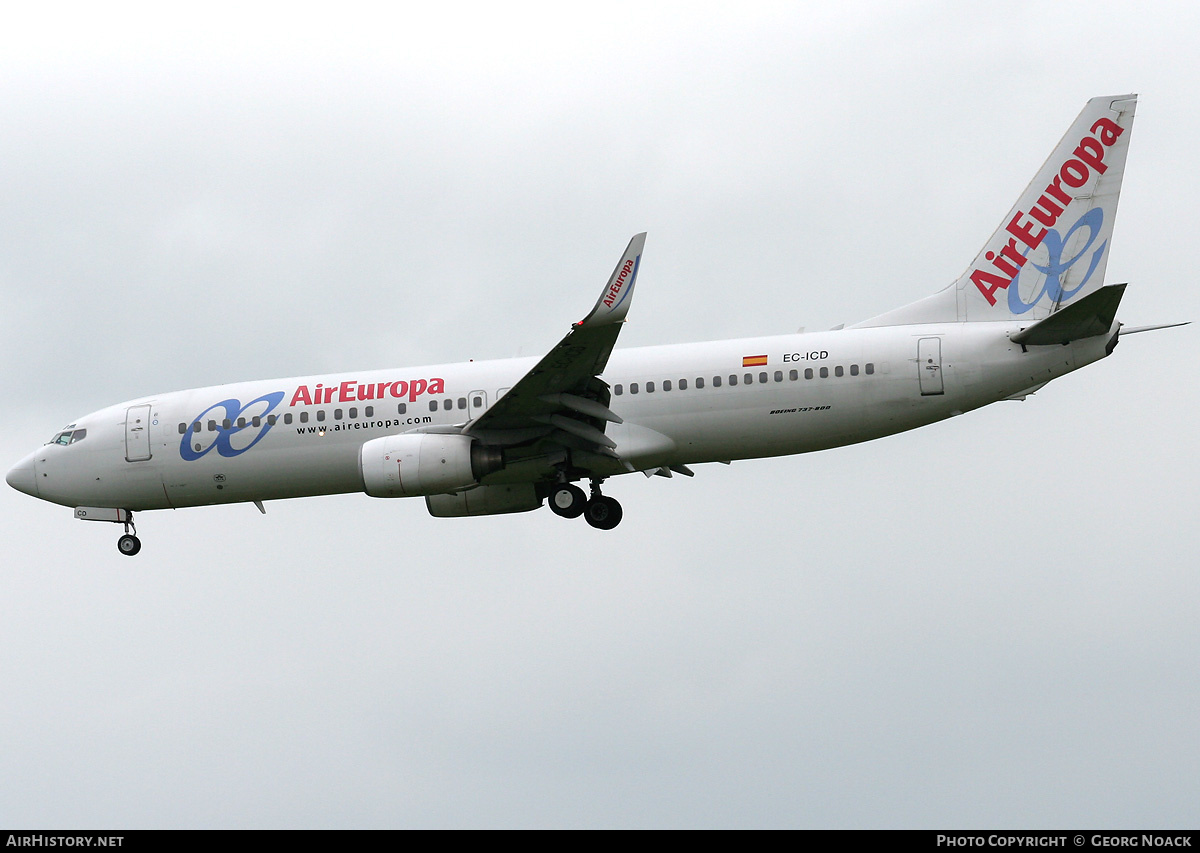 Aircraft Photo of EC-ICD | Boeing 737-81Q | Air Europa | AirHistory.net #246644