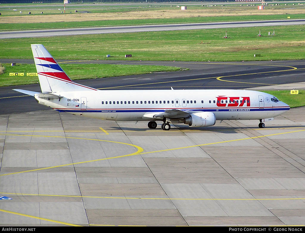 Aircraft Photo of OK-DGN | Boeing 737-45S | ČSA - Czech Airlines | AirHistory.net #246686