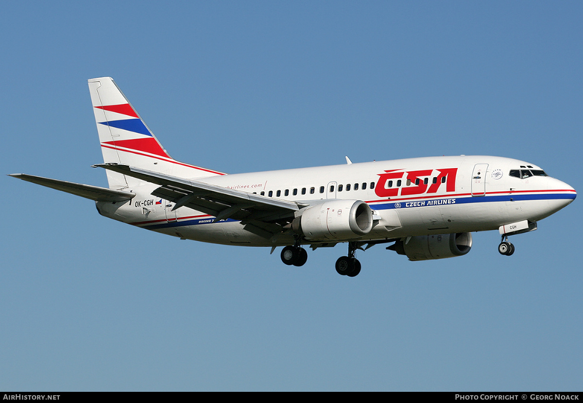 Aircraft Photo of OK-CGH | Boeing 737-55S | ČSA - Czech Airlines | AirHistory.net #246727