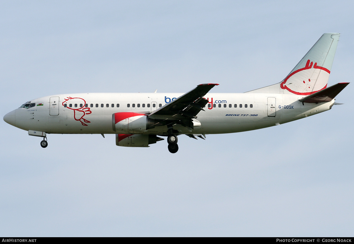 Aircraft Photo of G-ODSK | Boeing 737-37Q | Bmibaby | AirHistory.net #246745