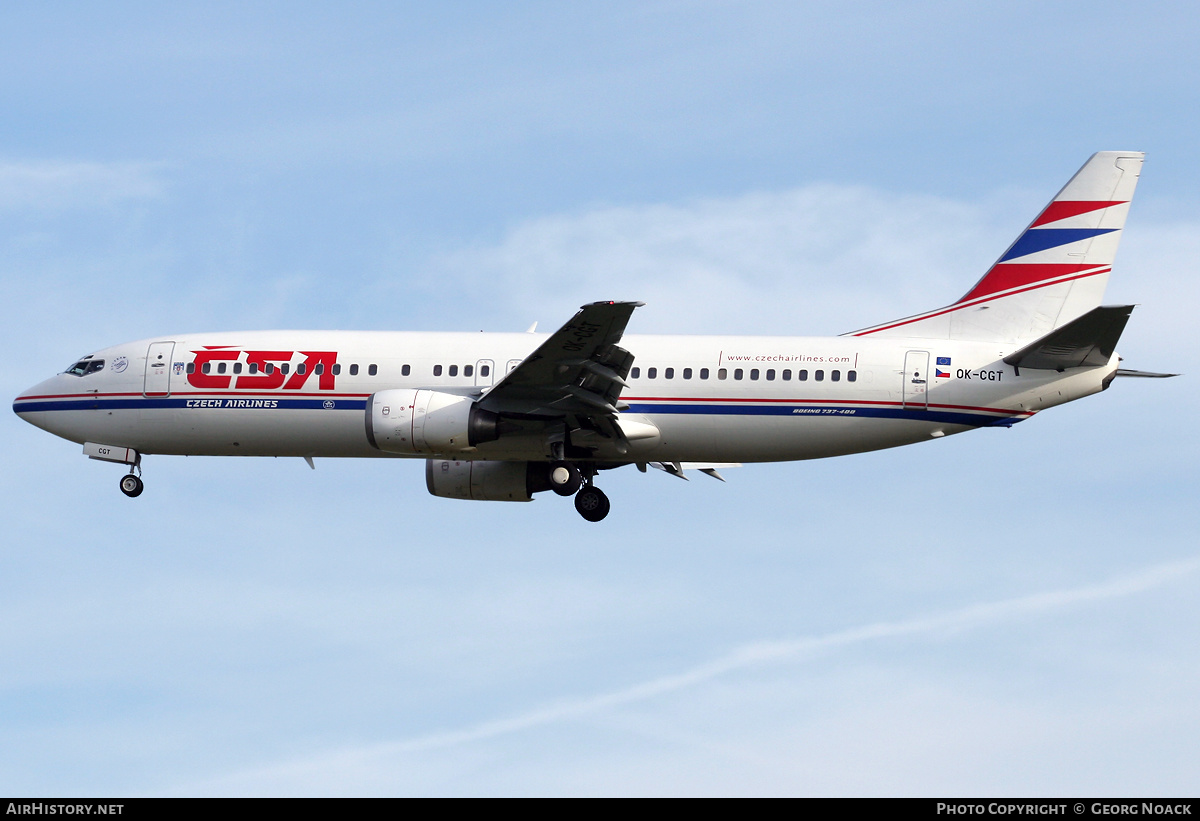 Aircraft Photo of OK-CGT | Boeing 737-46M | ČSA - Czech Airlines | AirHistory.net #246762