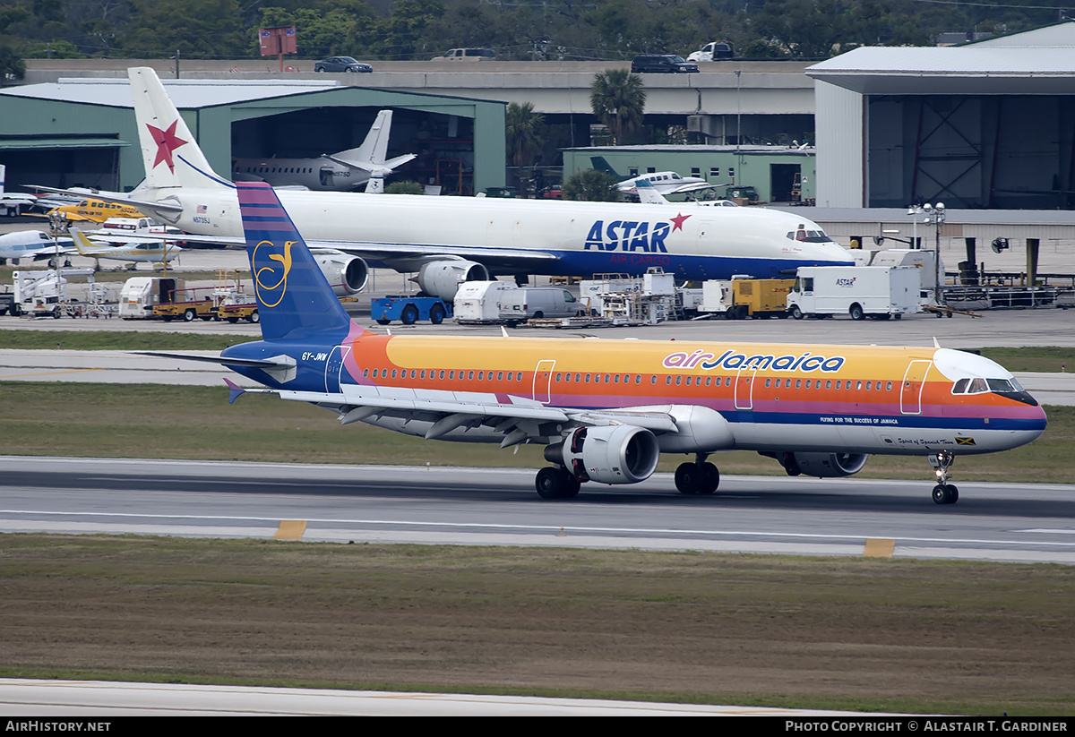 Aircraft Photo of 6Y-JMW | Airbus A321-211 | Air Jamaica | AirHistory.net #246782