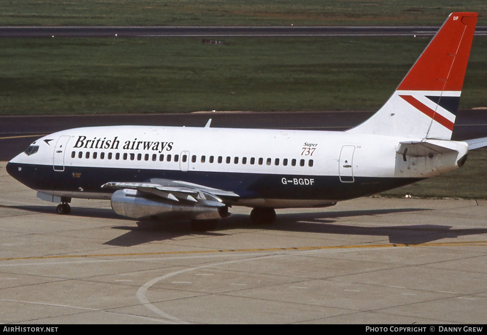 Aircraft Photo of G-BGDF | Boeing 737-236/Adv | British Airways | AirHistory.net #246783