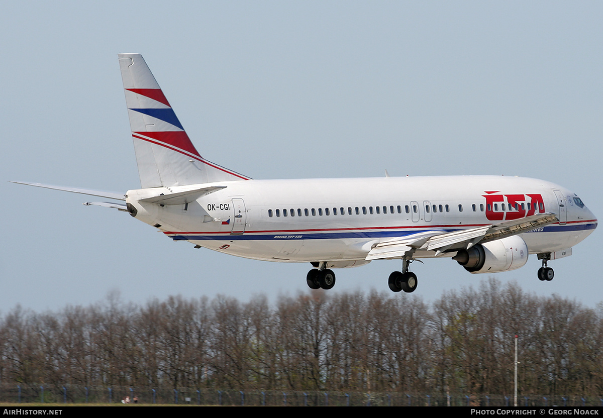 Aircraft Photo of OK-CGI | Boeing 737-49R | ČSA - Czech Airlines | AirHistory.net #246787