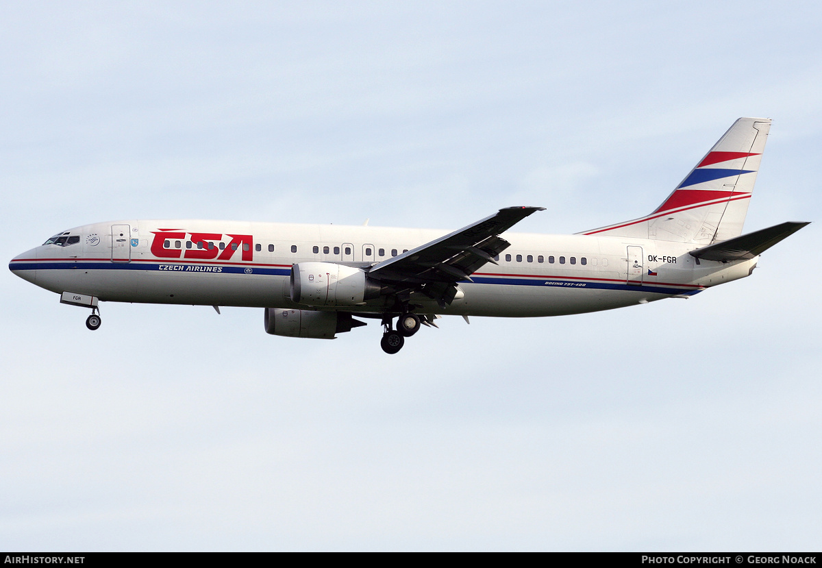 Aircraft Photo of OK-FGR | Boeing 737-45S | ČSA - Czech Airlines | AirHistory.net #246819