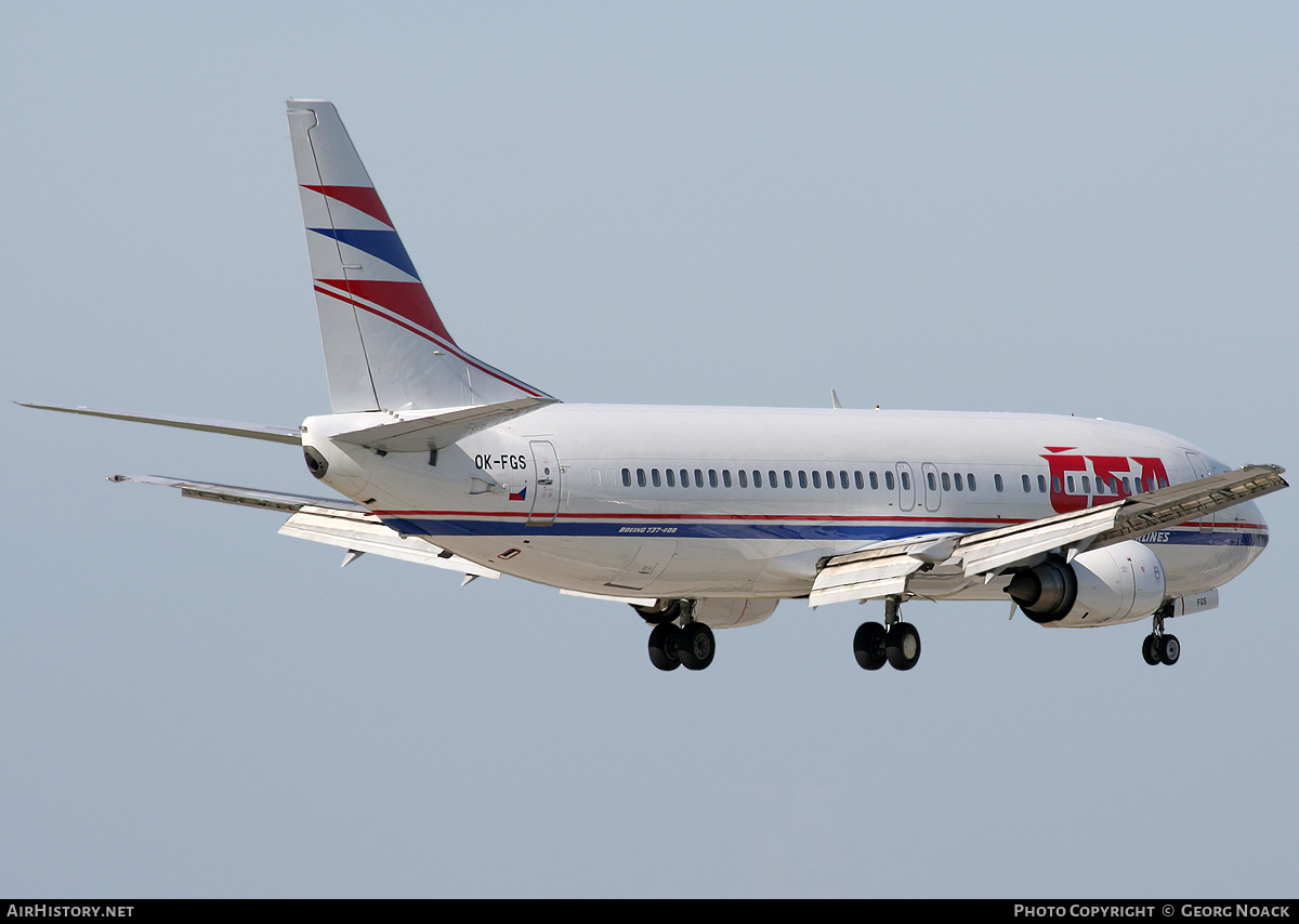 Aircraft Photo of OK-FGS | Boeing 737-45S | ČSA - Czech Airlines | AirHistory.net #246827